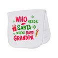 thumbnail image 1 of Inktastic Who Needs Santa when I Have Grandpa Baby Burp Cloth, 1 of 3