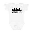 thumbnail image 1 of Inktastic Wichita Kansas City Skyline Boys or Girls Baby Bodysuit, 1 of 5