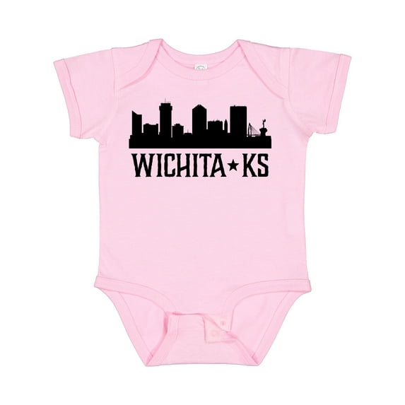 Inktastic Wichita Kansas City Skyline Boys or Girls Baby Bodysuit