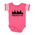 thumbnail image 1 of Inktastic Wichita Kansas City Skyline Boys or Girls Baby Bodysuit, 1 of 5