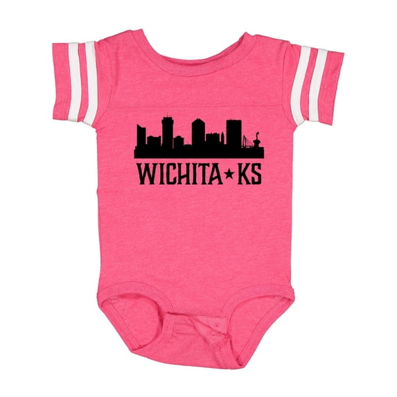 Inktastic Wichita Kansas City Skyline Boys or Girls Baby Bodysuit