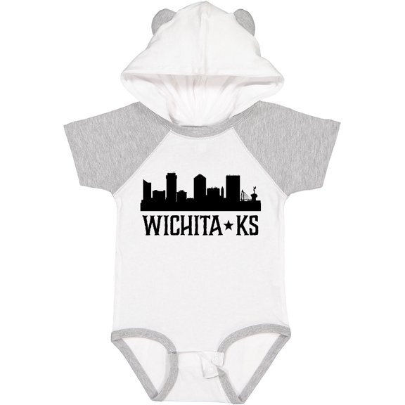 Inktastic Wichita Kansas City Skyline Boys or Girls Baby Bodysuit