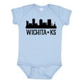 thumbnail image 1 of Inktastic Wichita Kansas City Skyline Boys or Girls Baby Bodysuit, 1 of 5