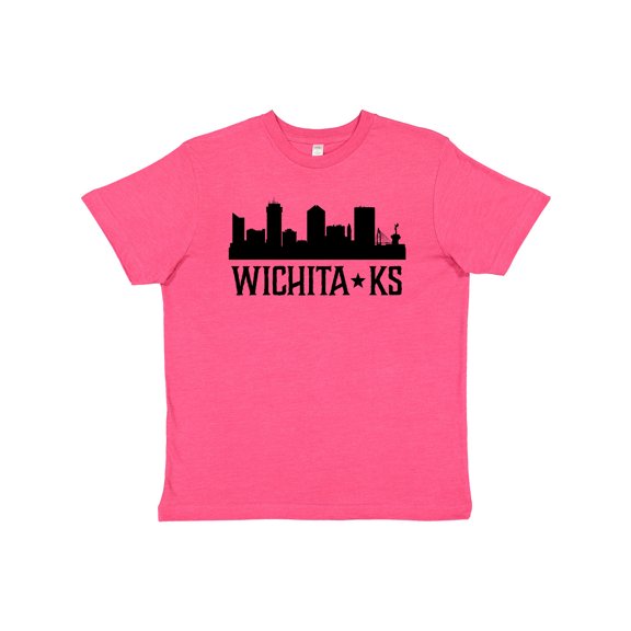 Inktastic Wichita Kansas City Skyline Youth T-Shirt