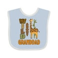 thumbnail image 1 of Inktastic Wild About Granddad Giraffe Grandchild Boys or Girls Baby Bib, 1 of 4