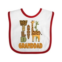 Inktastic Wild About Granddad Giraffe Grandchild Boys or Girls Baby Bib