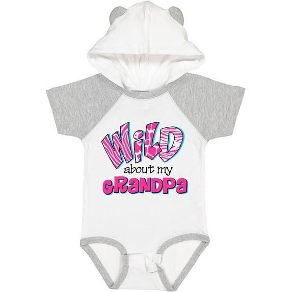 Inktastic Wild About Grandpa Girls Baby Bodysuit