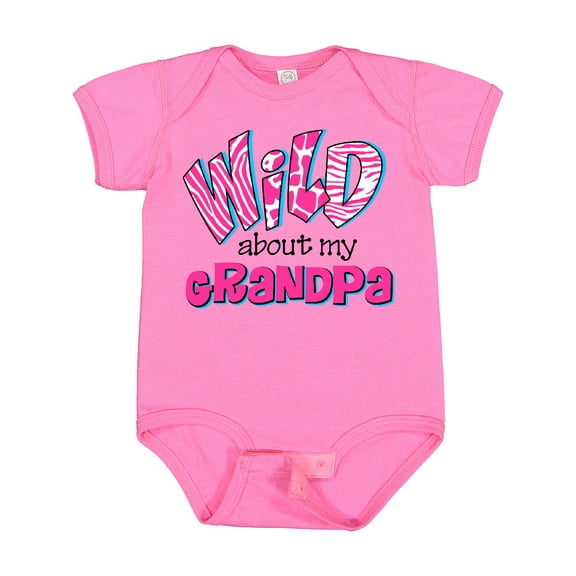 Inktastic Wild About Grandpa Girls Baby Bodysuit