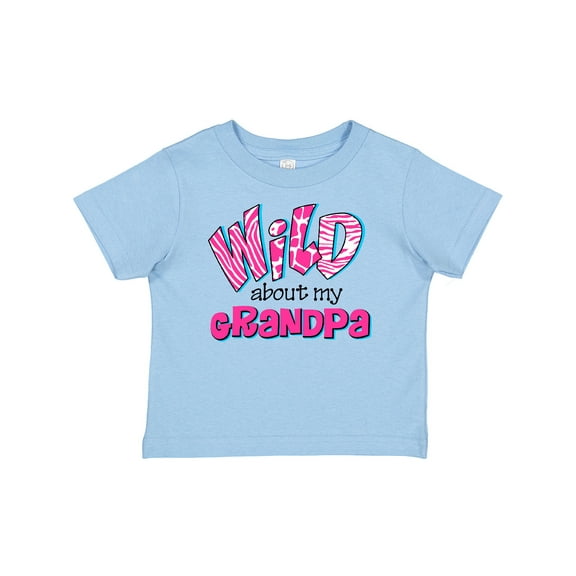 Inktastic Wild About Grandpa Girls Baby T-Shirt