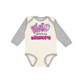 thumbnail image 1 of Inktastic Wild About Grandpa Girls Long Sleeve Baby Bodysuit, 1 of 5