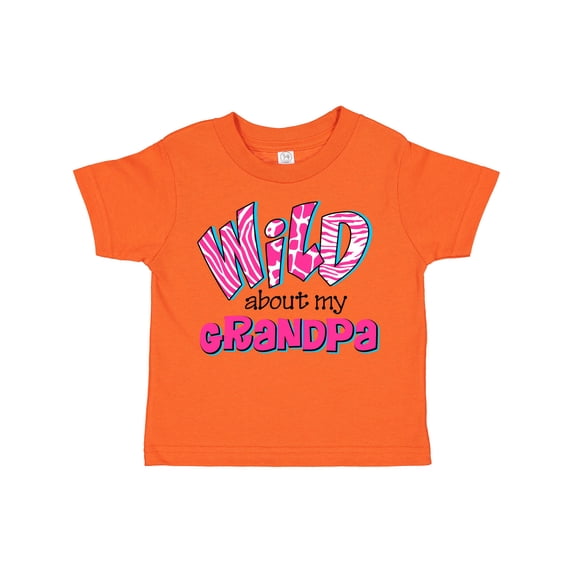 Inktastic Wild About Grandpa Girls Toddler T-Shirt