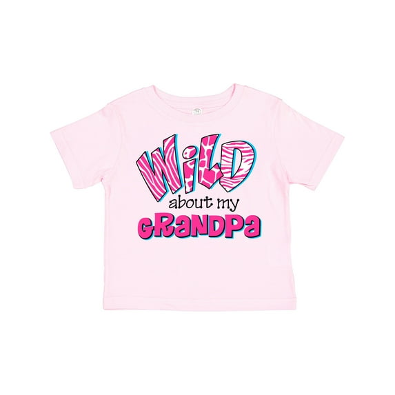 Inktastic Wild About Grandpa Girls Toddler T-Shirt