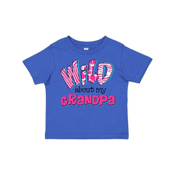 Inktastic Wild About Grandpa Girls Toddler T-Shirt