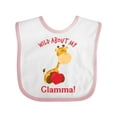 thumbnail image 1 of Inktastic Wild About My Glamma Boys or Girls Baby Bib, 1 of 4