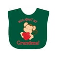 thumbnail image 1 of Inktastic Wild About My Grandma Boys or Girls Baby Bib, 1 of 4
