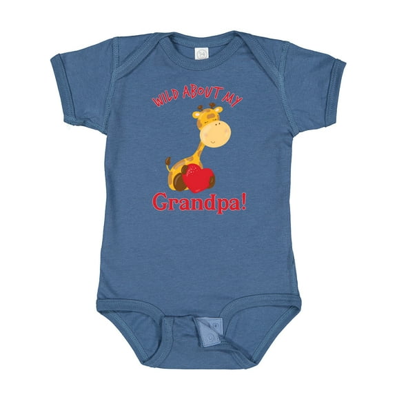 Inktastic Wild About My Grandpa Boys or Girls Baby Bodysuit