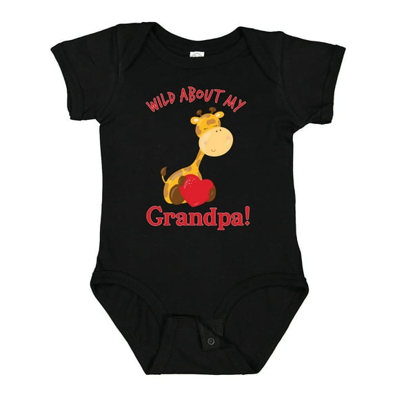 Inktastic Wild About My Grandpa Boys or Girls Baby Bodysuit