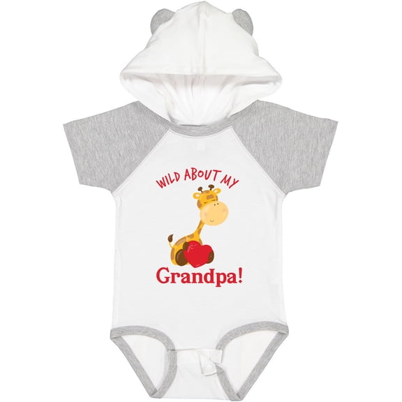 Inktastic Wild About My Grandpa Boys or Girls Baby Bodysuit