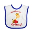 thumbnail image 1 of Inktastic Wild About My Granny Boys or Girls Baby Bib, 1 of 4