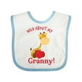 thumbnail image 1 of Inktastic Wild About My Granny Boys or Girls Baby Bib, 1 of 4