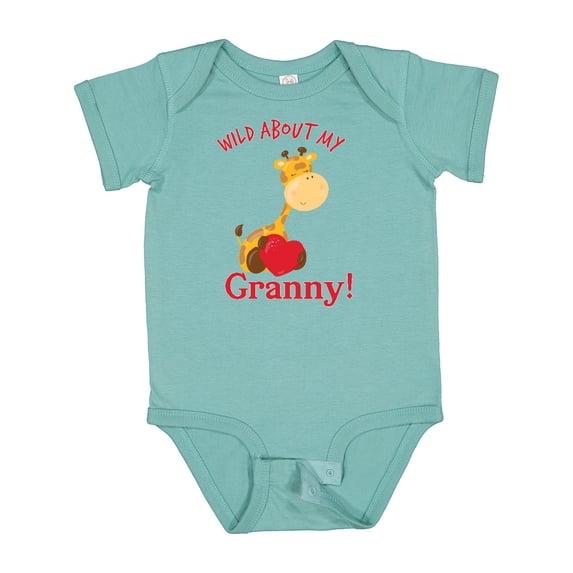 Inktastic Wild About My Granny Boys or Girls Baby Bodysuit