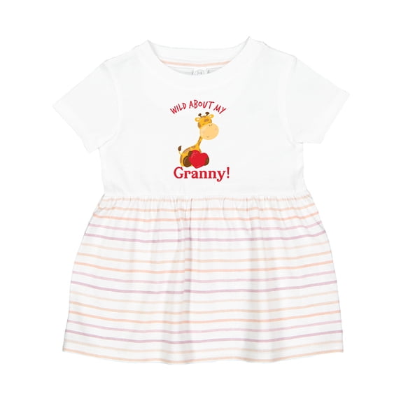 Inktastic Wild About My Granny Girls Baby Dress