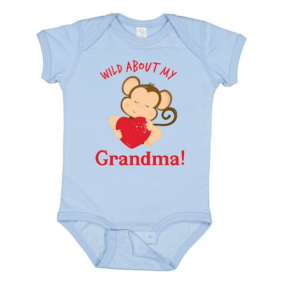 Inktastic Wild About My Grandma Boys or Girls Baby Bodysuit