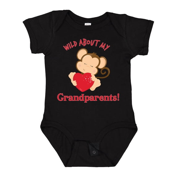 Inktastic Wild About my Grandparents Boys or Girls Baby Bodysuit