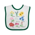 thumbnail image 1 of Inktastic Wild Flower Chart Boys or Girls Baby Bib, 1 of 4