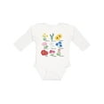 thumbnail image 1 of Inktastic Wild Flower Chart Boys or Girls Long Sleeve Baby Bodysuit, 1 of 5
