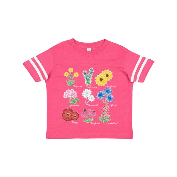 Inktastic Wild Flower Chart Boys or Girls Toddler T-Shirt