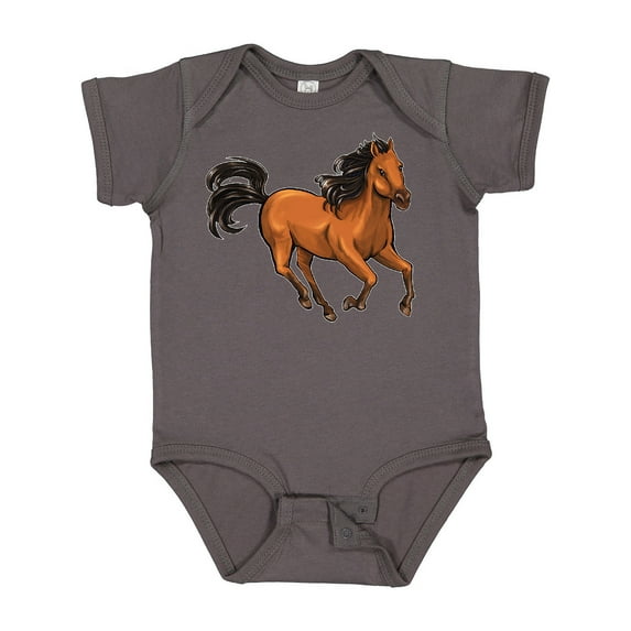 Inktastic Wild Mustang Horse Galloping Boys or Girls Baby Bodysuit