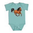 thumbnail image 1 of Inktastic Wild Mustang Horse Galloping Boys or Girls Baby Bodysuit, 1 of 5