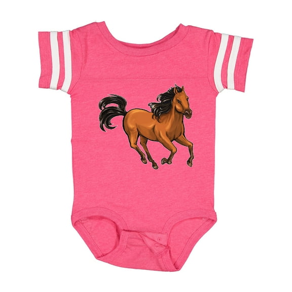 Inktastic Wild Mustang Horse Galloping Boys or Girls Baby Bodysuit