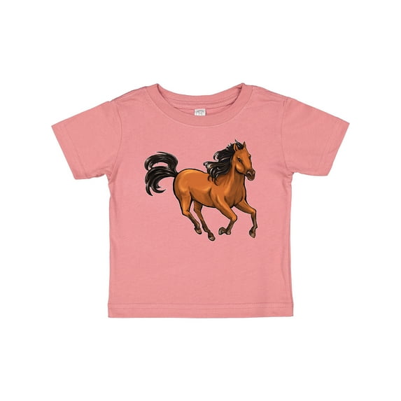 Inktastic Wild Mustang Horse Galloping Boys or Girls Baby T-Shirt