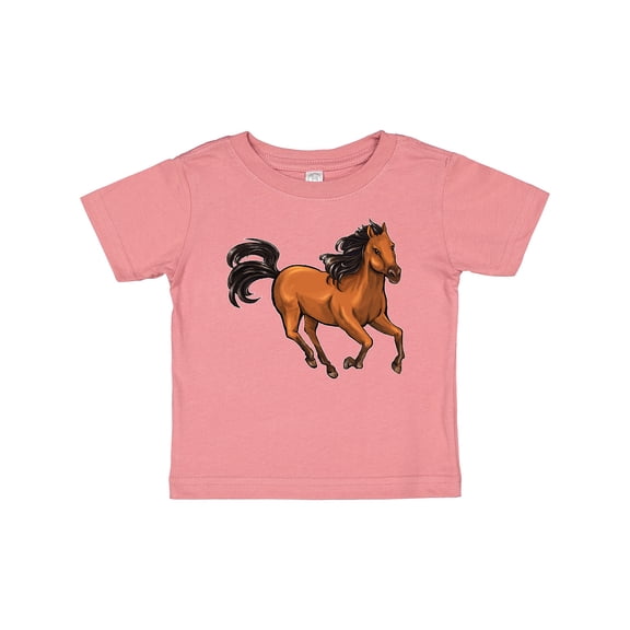 Inktastic Wild Mustang Horse Galloping Boys or Girls Baby T-Shirt