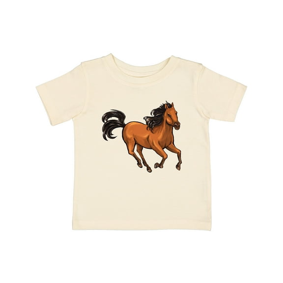 Inktastic Wild Mustang Horse Galloping Boys or Girls Baby T-Shirt