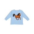 thumbnail image 1 of Inktastic Wild Mustang Horse Galloping Boys or Girls Long Sleeve Toddler T-Shirt, 1 of 5