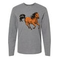 thumbnail image 1 of Inktastic Wild Mustang Horse Galloping Long Sleeve T-Shirt, 1 of 5