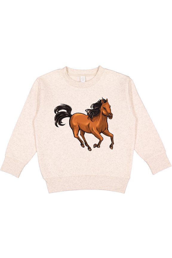 Wild Mustang Horse Galloping Toddler Sweatshirt