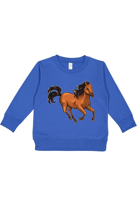 Wild Mustang Horse Galloping Toddler Sweatshirt