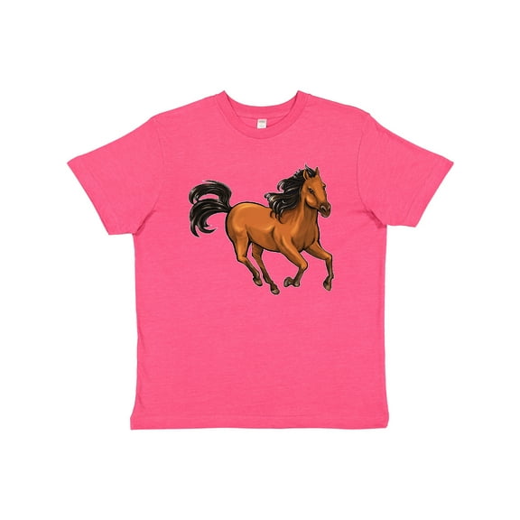 Inktastic Wild Mustang Horse Galloping Youth T-Shirt