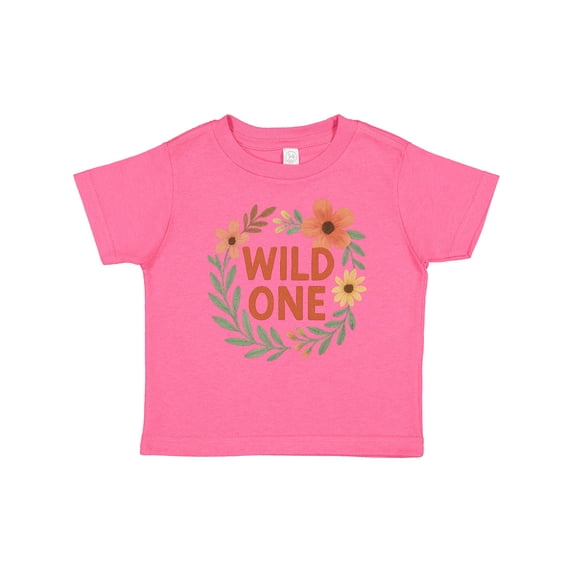 Inktastic Wild One Floral First Birthday Boys or Girls Baby T-Shirt