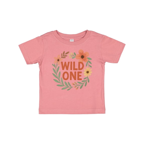 Inktastic Wild One Floral First Birthday Boys or Girls Baby T-Shirt