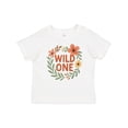 thumbnail image 1 of Inktastic Wild One Floral First Birthday Boys or Girls Baby T-Shirt, 1 of 5