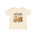 thumbnail image 1 of Inktastic Wild One Happy 1st Birthday Woodland Animals Boys or Girls Baby T-Shirt, 1 of 5