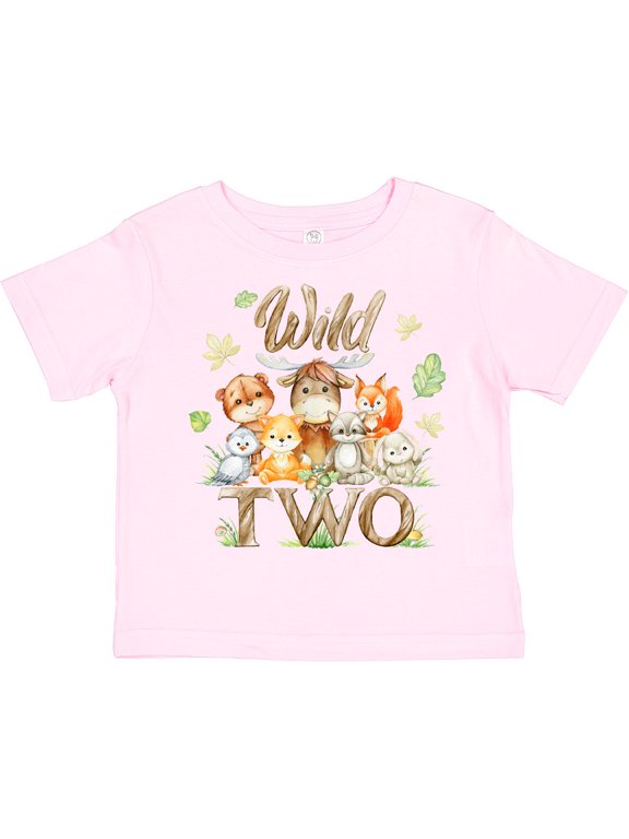 Wild Two Forest Friends Boys or Girls Toddler T-Shirt