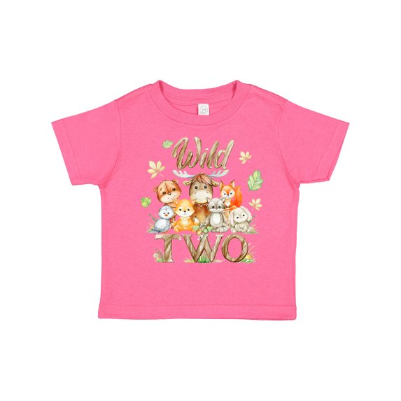 Inktastic Wild Two Forest Friends Boys or Girls Toddler T-Shirt