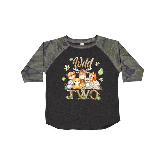 Inktastic Wild Two Forest Friends Boys or Girls Toddler T-Shirt