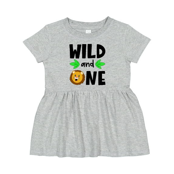 Inktastic Wild and One Cute Lion Birthday Girls Baby Dress